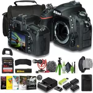 니콘 D750 FX 포맷 디지털 SLR 카메라 2X EN-EL15C 배터리 메모리 카드 지갑 Extreme PRO 64GB 리더 12인치