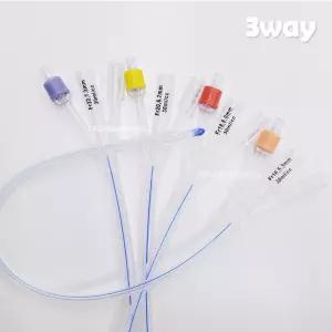 SD 실리콘 폴리 카테터 1개 3WAY 모음/FR 선택/카테타 소변줄 도뇨관 멸균제품 비뇨기관 투웨이 의료기기