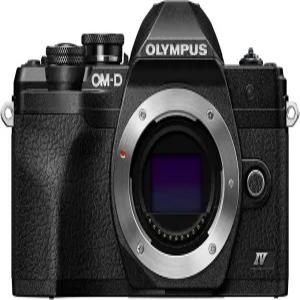 OM 시스템 올림푸스 E-M10 마크 IV 블랙 마이크로 포서즈 카메라 20MP 센서 5축 이미지 안정화 4K 비디오