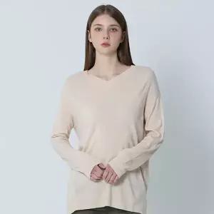 [르오트(LeOT)] 르보레 실용성 높은 베이직 브이넥 니트-사이즈다양