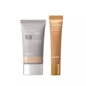 [] 한스킨 프리미엄 수퍼매직 비비크림 SPF35 45g+비피다 아이크림15ml 세트