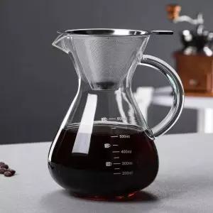 홈카페분위기 커피비커 800ml 세트 드립서버 핸들 비커서버 커피추출용품
