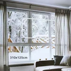 삼정에바 G4O6K7I3 지퍼형 창문 투명 보온 방풍비닐막 310x125