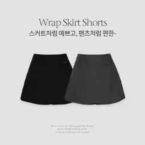 핫핑 [허얇골넓/노출걱정X] 아빈 D링 랩 미니스커트 숏츠 (치마바지)