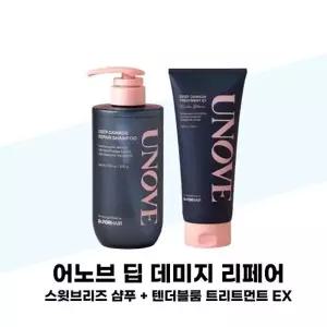 [어노브] 어노브 딥 데미지 리페어 스윗브리즈 샴푸 500g + 텐더블룸 트리트먼트 EX 320ml