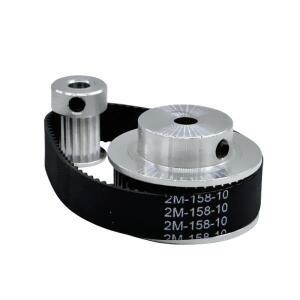 GT2 타이밍 벨트 풀리 20치아 2GT 40T 60T 보어 5/8mm 감소1:2:3:4 폭 6mm 3D프린터용 동기 휠