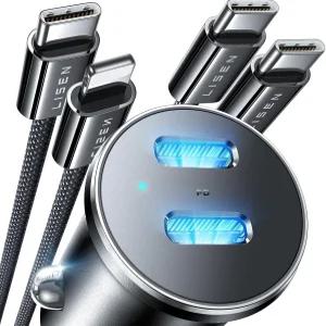 LISEN 90W USB C 자동차 충전기 17 고속 프로 맥스 16 15 14 13 12 11 S26 S25 S24 경량 및 어머니의 날
