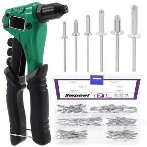 SWPEET 121PCS 키트가 구색 32 알루미늄 포함된 16 리벳 32 블라인드 M2