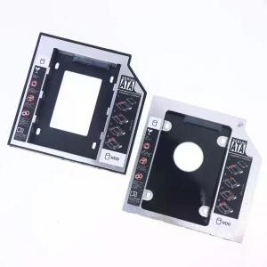 1세트 2.5인치 SSD CD DVD 케이스 인클로저 CD-ROM 플라스틱 알루미늄 범용 9.5/12.7mm SATA 3.0 2번째 캐