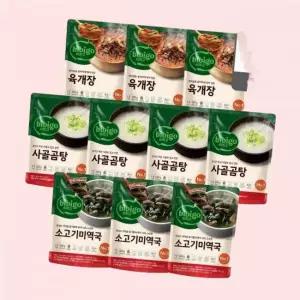 비비고 배송 국물세트 (사골곰탕4개+육개장3개+미역국3개) 4571742