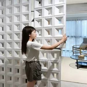 벽돌타일 PU 입체 파티션 벽장식 인테리어 디자인 돌모양 외벽