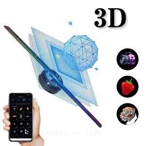42cm HD 3D 홀로그램 디스플레이 WiFi 제어 매장 바 파티 입체 영상 라이트