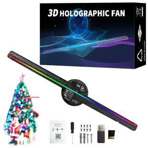 3D 홀로그램 LED 팬 크리스마스 할로윈 HD 입체 디스플레이 라이트