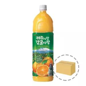 롯데칠성음료 제주사랑 감귤 1.5L (6개입) 주스 사랑 15L