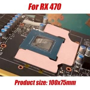 GPU RAM 구리 방열판, 마이너 RTX 3060 580 5600 냉각, 15-40 도 열 패드