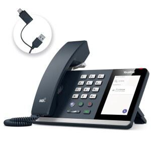 YEALINK MP45 MICROSOFT TEAMS 인증 USB 없음 SIP 전원 통해 호환 VOIP 전용 플러그 데스크폰 SKYPE 컴퓨터로 공급 플레이 장치 C를