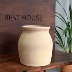 토분 우유병 15x20cm 산세베리아화분 선인장토기 빈티지 옹기 허브 초보자 테라코타 도자기 모던 인테리어