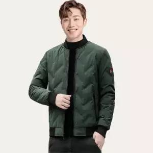 한그레이스 블루종 패딩 자켓 남자 퀼팅 점퍼 간절기 아우터