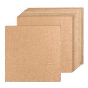 공예용 MDF 목재 보드 24팩 12 3CM 아트 패널 8인치 나무 핸드 중간 페인팅용 합판 섬유판 DIY 공예 블록 밀도 두께 미완성 12