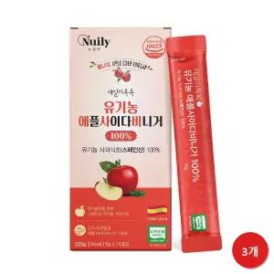 가족건강세트 유기농 애플사이다비니거 액상 면역건강 3박스 3개월분