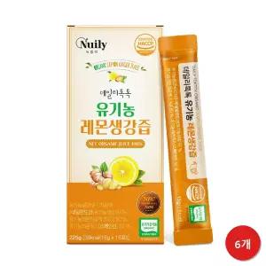 온가족건강 데일리톡톡 유기농레몬생강즙 건강보조 6박스 대용량