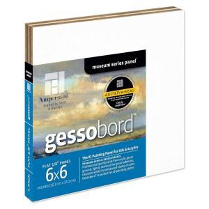 AMPERSAND ART SUPPLY GESSO 목재 페인팅 플랫 2CM 패널 게소보드 4개 2CM 15 뮤지엄 15 3CM 시리즈 프로파일