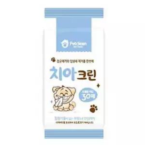 고양이 치아 잇몸 물티슈 30매 크리너 짬냥이 애묘 캣