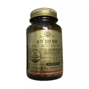 솔가 Solgar 엽산 음식 400 250정 MJ