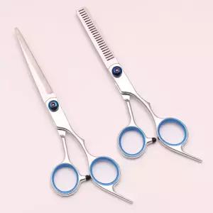 미용 가위 6 일본 스테인레스 얇은 헤어 커팅 스타일링 전단 이발 세트 Dropshipping C000
