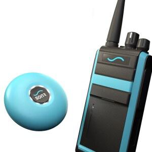 SONR 수영 코치 커뮤니케이터, 방수, 수중 수영, 선물, 골전도, 실시간 코칭, 헤드폰, 메트로놈(오션 블루)