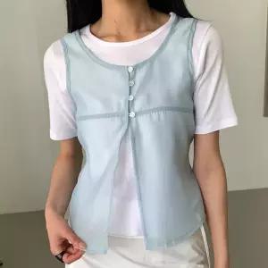 비엔날 시스루 쉬폰 베스트_M4771