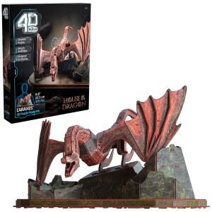 4D 빌드 3D 드래곤 캐러시스 키트 게임 왕좌의 오브 장식 모델 하우스 수집품 책상