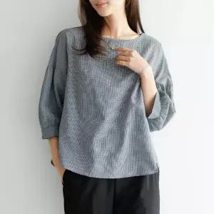 [데드라](100size)닐든백버튼블라우스 TBF3065