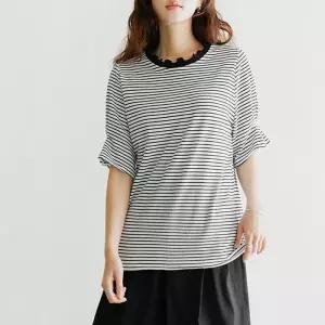 [데드라](110size)톤단가라웨이브넥티셔츠 TBF3115