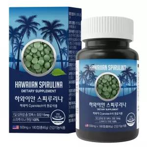 하와이안 스피루리나 500mg 180정 1개