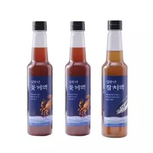 심밧다 만능요리액 꽃게액 650ml 2병+ 참치액 650ml 1병(총3병)