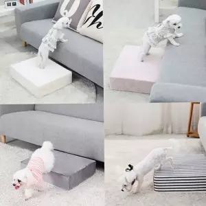 계단 2단 반려동물 고양이 강아지 논슬립 슬라이드