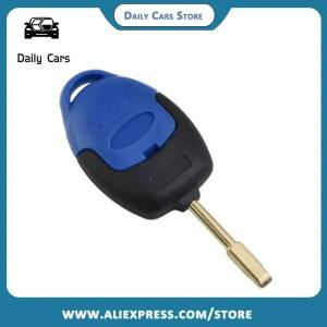 1pc 자동차 키 Fob 케이스 3 버튼 블루 원격 커버 Ford Transit Connect Mk7 2006-2014 쉘