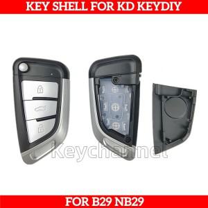 키채널 1개 3버튼 KEYDIY 플립 키 쉘 케이스 KD B29 범용 자동차 (B29/NB29 리모컨용 흰색 포함)