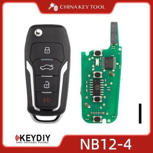 KEYDIY KD NB12-4 NB 시리즈  플립 리모컨 키 4버튼 포드 타입 차량 호환 교체 솔루션