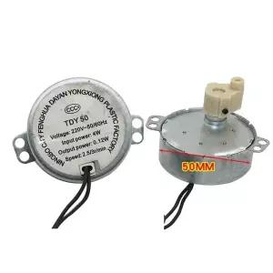선풍기회전모터 1Pc TYJ50 AC 220V-240V 56rmin CWCCW 팬흔들리는 헤드 동기 모터 감속 기어