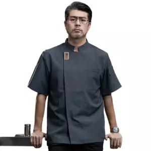 호텔 주방 조리복 쉐프 쉐프웨어 조리사복 일식 요리사 유니폼 주방장 복장 긴팔 지퍼