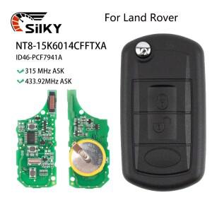 SilKY 충전식 플립 리모컨 자동차 키 포브 레인지로버 스포츠 랜드로버 디스커버리 3 용 315Mhz 433MHz ID4