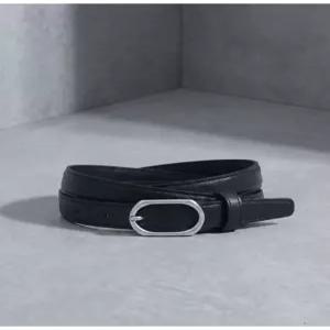 질스튜어트 뉴욕 액세서리 26SS /길이조절가능][베누아벨트] 15mm 블랙 소가죽 슬림 여성벨트 JU
