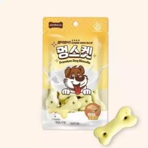 강아지간식 황태 강아지 비스킷 쿠키 반려동물 스낵 40g 20개