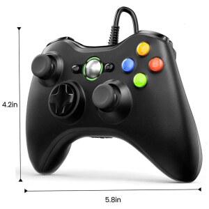 PC 게임용 360 USB 장치 게임패드 데스크탑용 진동 컨트롤러 지원 게이밍 유선