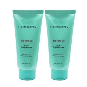 뷰티톤업 브링그린 티트리 시카트러블 클렌징폼 300ml 안티에이징 주름개선 탄력강화300ml