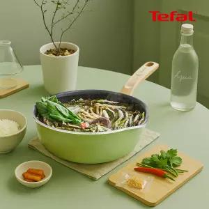 [테팔][테팔] 인덕션 티타늄1X 원픽냄비팬 22cm_피스타치오 그린