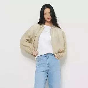 [롯데백화점]시슬리 여성 크롭 스트링 블루종 점퍼 SAJP80631