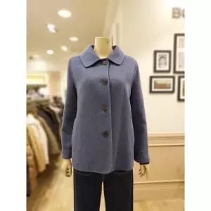 BCBG 싱글 브레스트 핸드메이드 하프 코트 B5D9H872